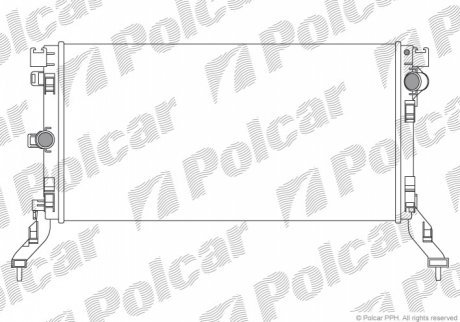 Радиаторы охлаждения POLCAR 603908-2 (фото 1)