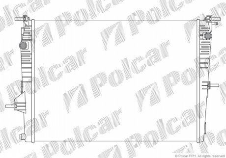 Радиаторы охлаждения POLCAR 6035081X (фото 1)