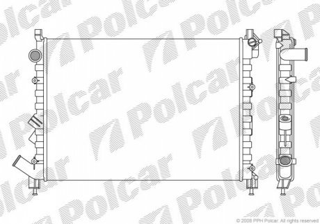 Радиаторы охлаждения POLCAR 603208A1