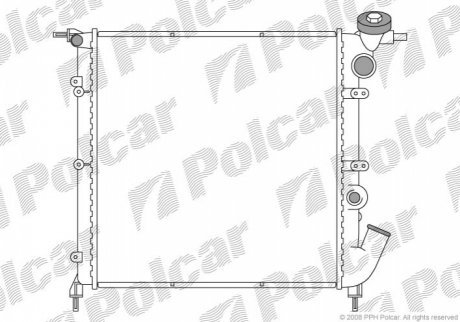 Радиаторы охлаждения POLCAR 600608-1