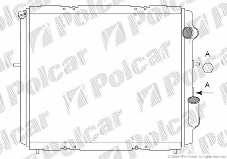 Радиаторы охлаждения POLCAR 600608-5 (фото 1)