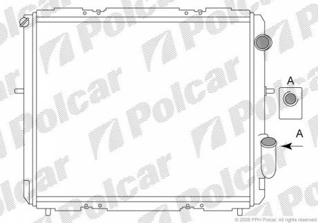 Радиаторы охлаждения POLCAR 600608A5 (фото 1)