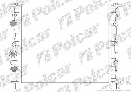 Радиаторы охлаждения POLCAR 600708-1 (фото 1)