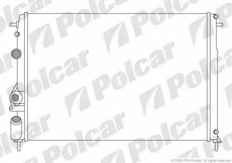 Радиаторы охлаждения POLCAR 600708-5 (фото 1)