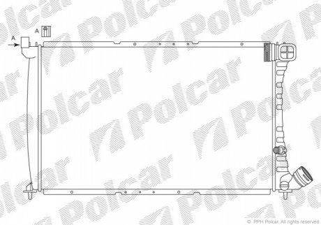 Радиаторы охлаждения POLCAR 576508A5 (фото 1)