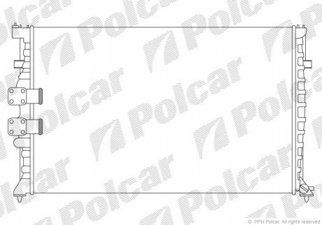 Радиаторы охлаждения POLCAR 574608A7 (фото 1)