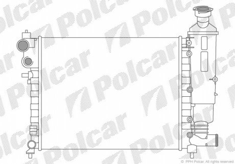 Радиаторы охлаждения POLCAR 570608-1