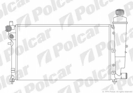 Радиаторы охлаждения POLCAR 570608-7 (фото 1)