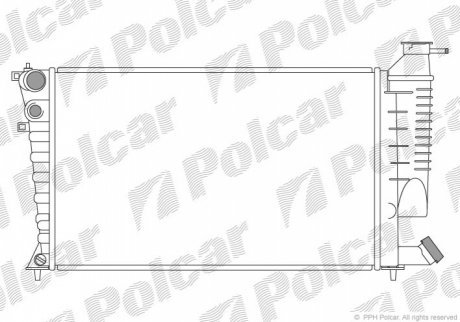 Радиаторы охлаждения POLCAR 570708A6 (фото 1)