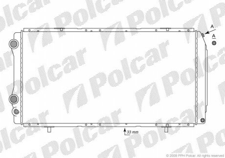 Радиаторы охлаждения POLCAR 570208-2 (фото 1)