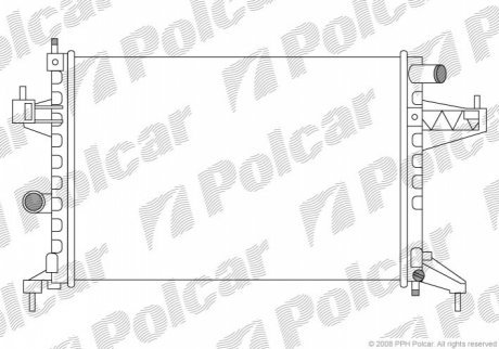 Радіатори охолодження POLCAR 555608-3 (фото 1)