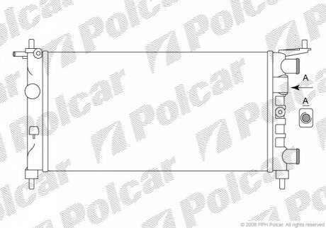 Радиаторы охлаждения POLCAR 555508A2 (фото 1)
