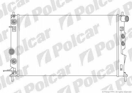 Радиаторы охлаждения POLCAR 551608A3 (фото 1)