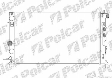 Радиаторы охлаждения POLCAR 551608A4 (фото 1)