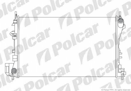 Радиаторы охлаждения POLCAR 551808A4