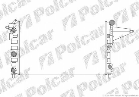 Радиаторы охлаждения POLCAR 551408-1 (фото 1)