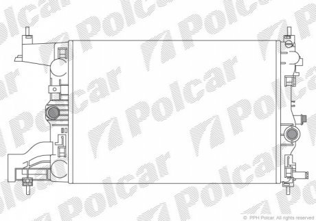 Радиаторы охлаждения POLCAR 551108-2 (фото 1)