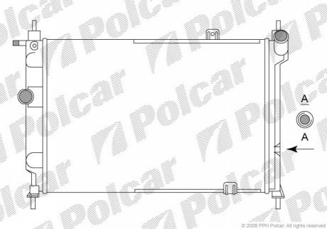 Радиаторы охлаждения POLCAR 550708A3 (фото 1)