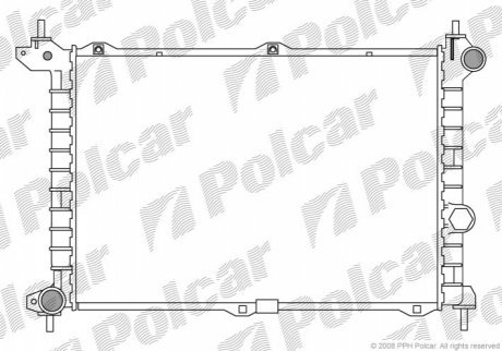 Радиаторы охлаждения POLCAR 550708-8 (фото 1)