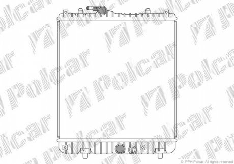 Радіатор охолодження AGILA (A) (H00), 09. POLCAR 550308-3