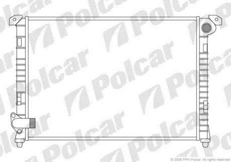 Радиаторы охлаждения POLCAR 510108-1 (фото 1)