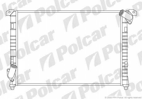 Радиаторы охлаждения POLCAR 510108-2 (фото 1)