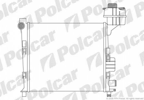 Радиаторы охлаждения POLCAR 5005082X (фото 1)