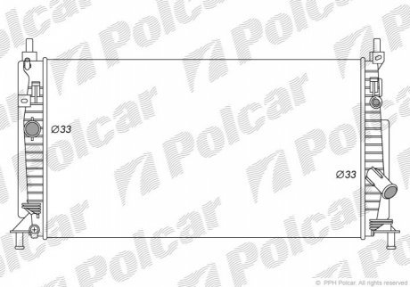 Радиаторы охлаждения POLCAR 454208-1 (фото 1)