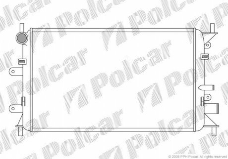 Радиаторы охлаждения POLCAR 320608A1 (фото 1)