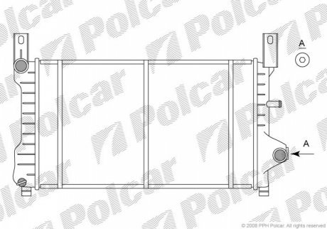 Радіатор охолодження POLCAR 320908-3