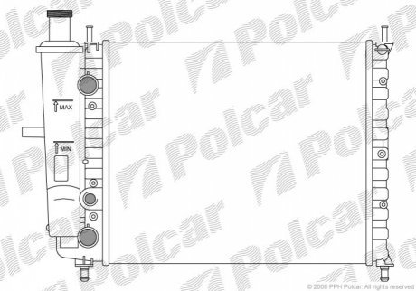 Радиаторы охлаждения POLCAR 301808A0