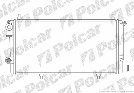 Радіатор охолодження, C15 Furgon/minivan (POLCAR 239008A5