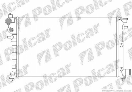 Радиаторы охлаждения POLCAR 230608B3 (фото 1)