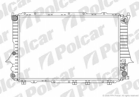 Радиаторы охлаждения POLCAR 131608A8 (фото 1)