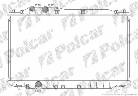 Радиаторы охлаждения POLCAR 3829081K (фото 1)
