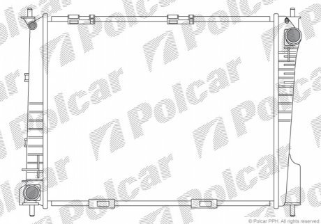 Радиаторы охлаждения POLCAR 6055082 (фото 1)