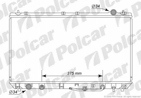 Радиаторы охлаждения POLCAR 8135084 (фото 1)