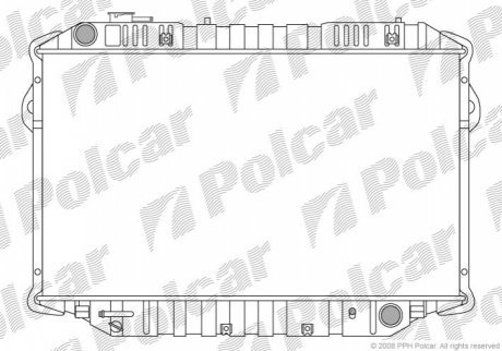 Радіатори охолодження 817608-4 POLCAR 8176084