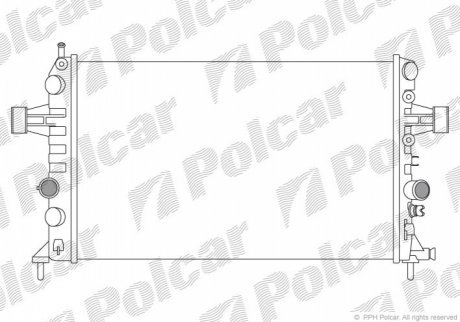 Радіатори охолодження 556008-3 POLCAR 5560083