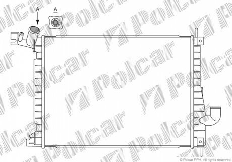 Радіатори охолодження 551608-7 POLCAR 5516087