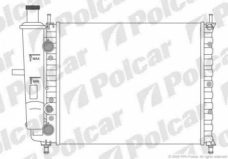 Радиаторы охлаждения POLCAR 3018081 (фото 1)