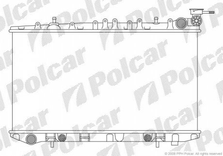 Радиаторы охлаждения POLCAR 2728080 (фото 1)