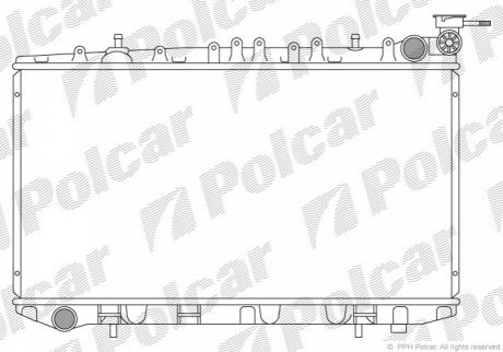 Радиаторы охлаждения POLCAR 2728081 (фото 1)