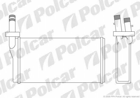 Радиаторы обогрева POLCAR 4207N8-1 (фото 1)