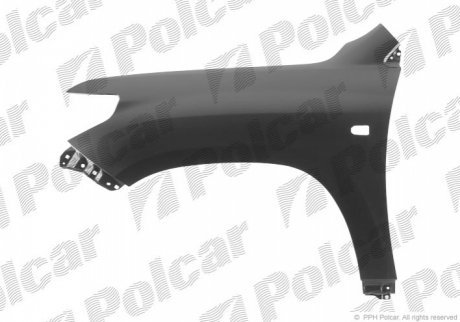 Крыло переднее левый POLCAR 818401