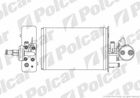 Радіатори обігріву 5701N8-1 POLCAR 5701N81