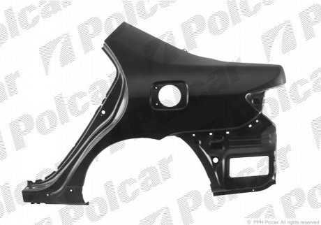 Крило заднє правий POLCAR 811784