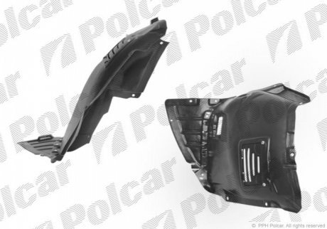 Подкрылок правый POLCAR 2040FP1 (фото 1)