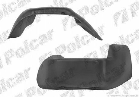 Підкрилок правий, vwTRANSPORT.(T3),79- 9565FP-1 POLCAR 9565FP1