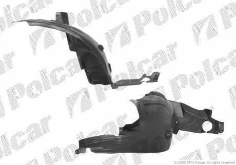 Подкрылок правый POLCAR 5035FP2 (фото 1)